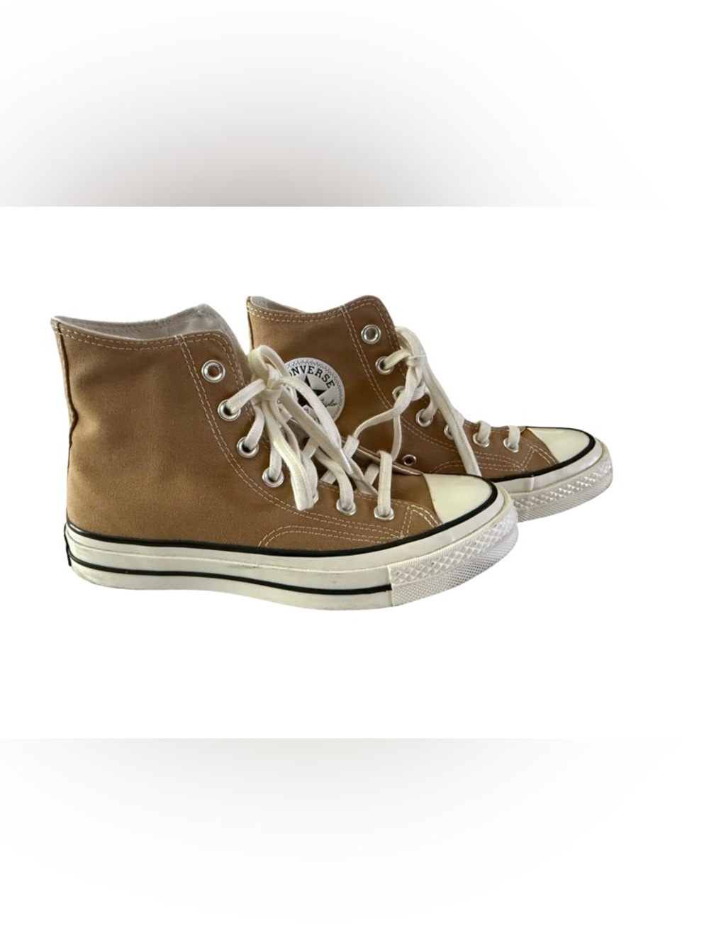 Converse Chuck 70 High Top Toadstool Tan Canvas Sneakers Womens 6.5 Mens 4.5